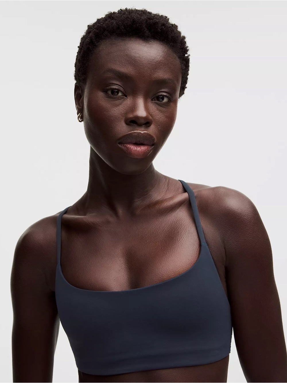 Wunder Train Strappy Racer Bra Light Support, A/B Cup - 4 - True Navy